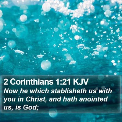 2 Corinthians 1:21 KJV Bible Verse Image