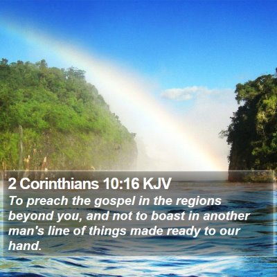 2 Corinthians 10:16 KJV Bible Verse Image