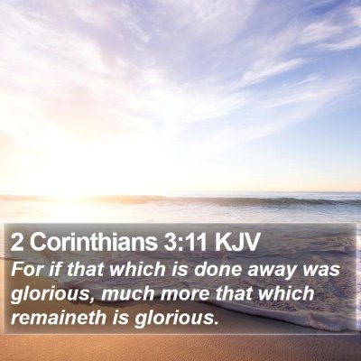 2 Corinthians 3:11 KJV Bible Verse Image