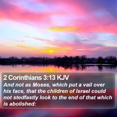 2 Corinthians 3:13 KJV Bible Verse Image