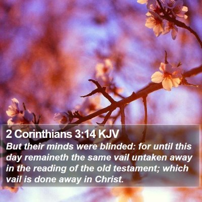 2 Corinthians 3:14 KJV Bible Verse Image