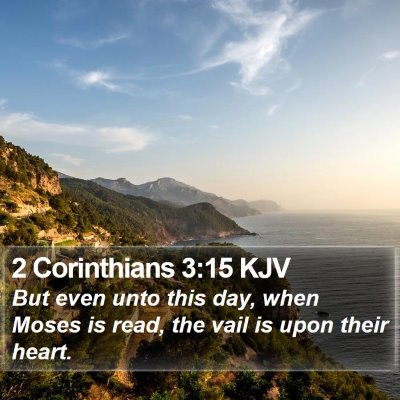 2 Corinthians 3:15 KJV Bible Verse Image
