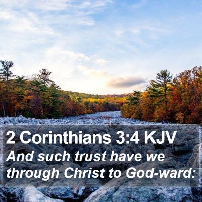 2 Corinthians 3:4 KJV Bible Verse Image