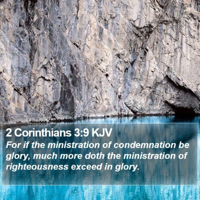 2 Corinthians 3:9 KJV Bible Verse Image