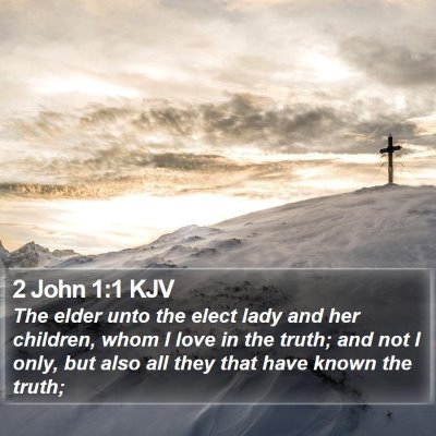 2 John 1:1 KJV Bible Verse Image