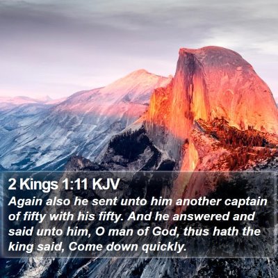 2 Kings 1:11 KJV Bible Verse Image