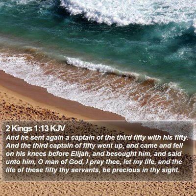 2 Kings 1:13 KJV Bible Verse Image