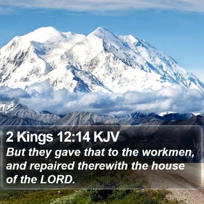 2 Kings 12:14 KJV Bible Verse Image