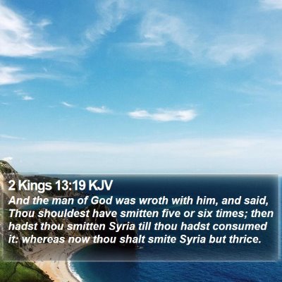 2 Kings 13:19 KJV Bible Verse Image