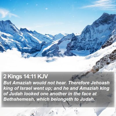 2 Kings 14:11 KJV Bible Verse Image