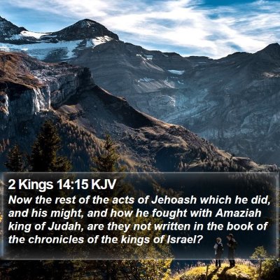 2 Kings 14:15 KJV Bible Verse Image