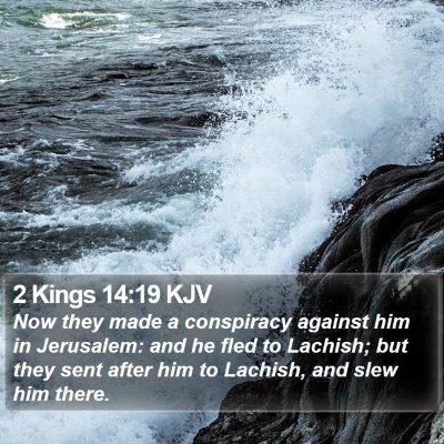 2 Kings 14:19 KJV Bible Verse Image