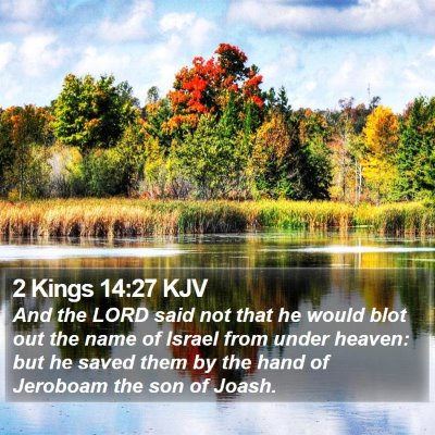 2 Kings 14:27 KJV Bible Verse Image