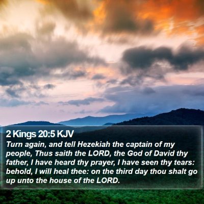 2 Kings 20:5 KJV Bible Verse Image