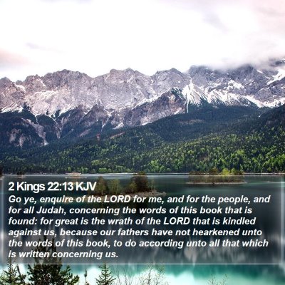 2 Kings 22:13 KJV Bible Verse Image