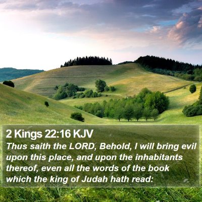 2 Kings 22:16 KJV Bible Verse Image