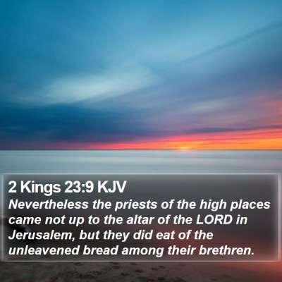 2 Kings 23:9 KJV Bible Verse Image
