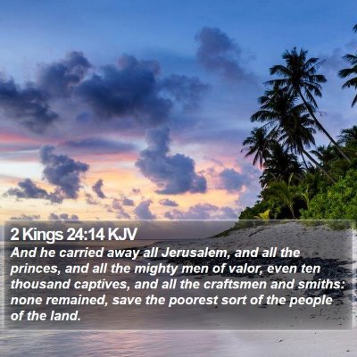 2 Kings 24:14 KJV Bible Verse Image