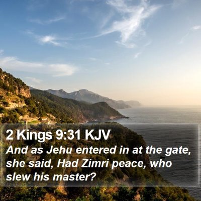 2 Kings 9:31 KJV Bible Verse Image