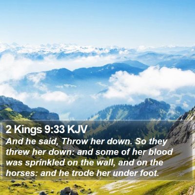 2 Kings 9:33 KJV Bible Verse Image