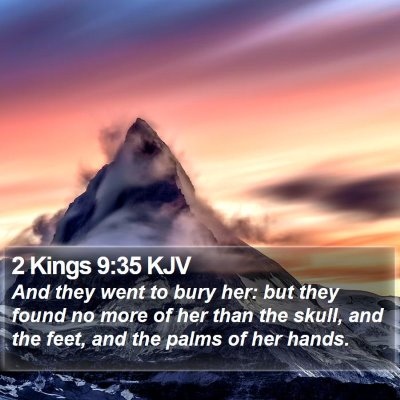 2 Kings 9:35 KJV Bible Verse Image