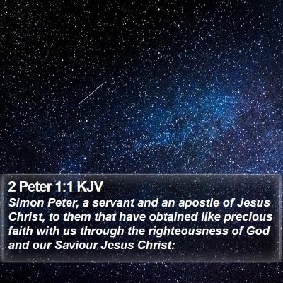 2 Peter 1:1 KJV Bible Verse Image