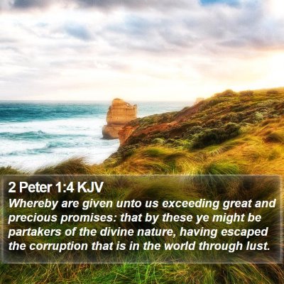 2 Peter 1:4 KJV Bible Verse Image