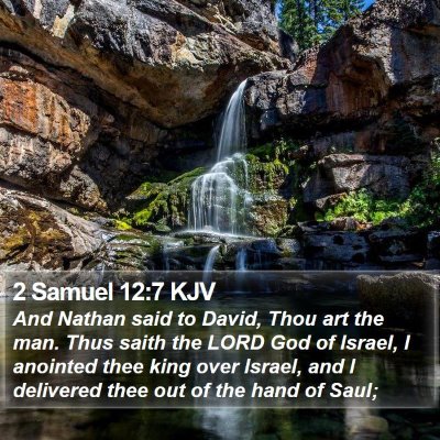 2 Samuel 12:7 KJV Bible Verse Image
