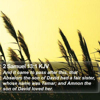 2 Samuel 13:1 KJV Bible Verse Image