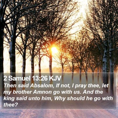 2 Samuel 13:26 KJV Bible Verse Image