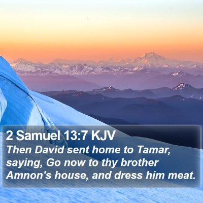 2 Samuel 13:7 KJV Bible Verse Image