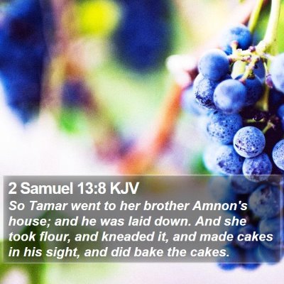 2 Samuel 13:8 KJV Bible Verse Image