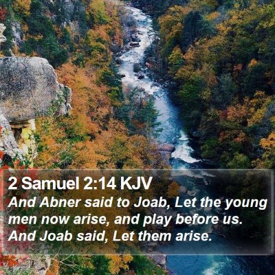 2 Samuel 2:14 KJV Bible Verse Image