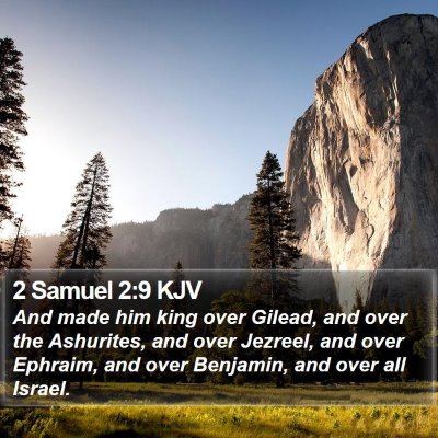 2 Samuel 2:9 KJV Bible Verse Image