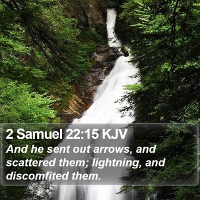 2 Samuel 22:15 KJV Bible Verse Image