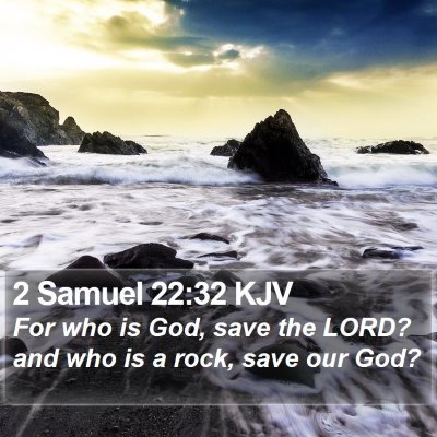 2 Samuel 22:32 KJV Bible Verse Image