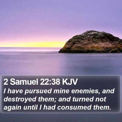 2 Samuel 22:38 KJV Bible Verse Image