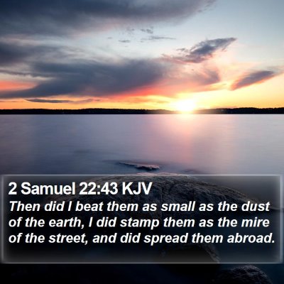 2 Samuel 22:43 KJV Bible Verse Image
