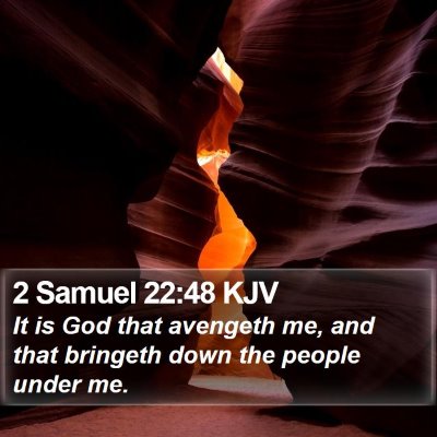 2 Samuel 22:48 KJV Bible Verse Image