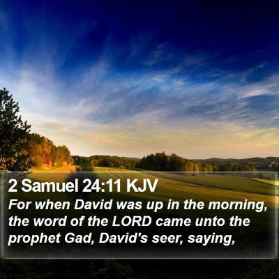 2 Samuel 24:11 KJV Bible Verse Image
