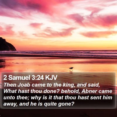 2 Samuel 3:24 KJV Bible Verse Image