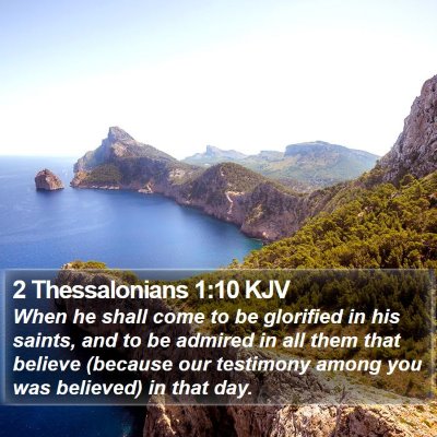 2 Thessalonians 1:10 KJV Bible Verse Image