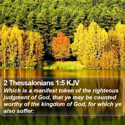 2 Thessalonians 1:5 KJV Bible Verse Image