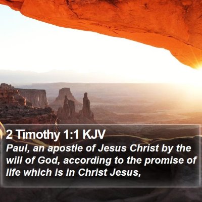 2 Timothy 1:1 KJV Bible Verse Image