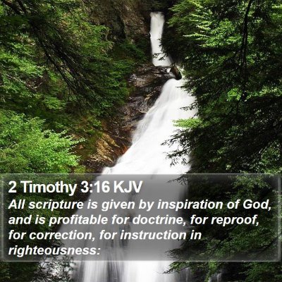 2 Timothy 3:16 KJV Bible Verse Image