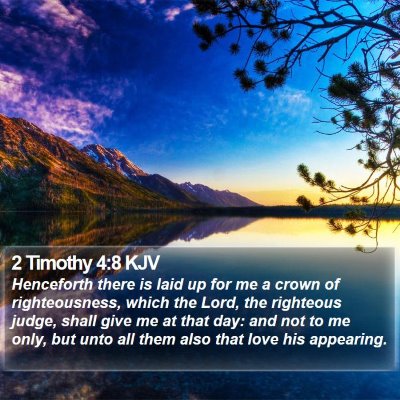 2 Timothy 4:8 KJV Bible Verse Image