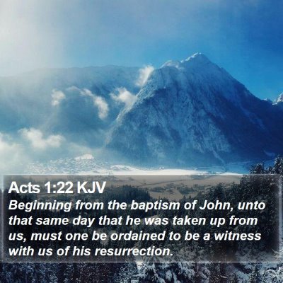 Acts 1:22 KJV Bible Verse Image