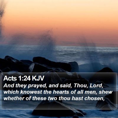 Acts 1:24 KJV Bible Verse Image