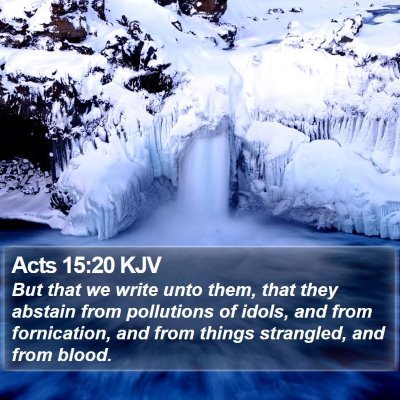Acts 15:20 KJV Bible Verse Image