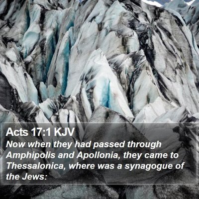 Acts 17:1 KJV Bible Verse Image